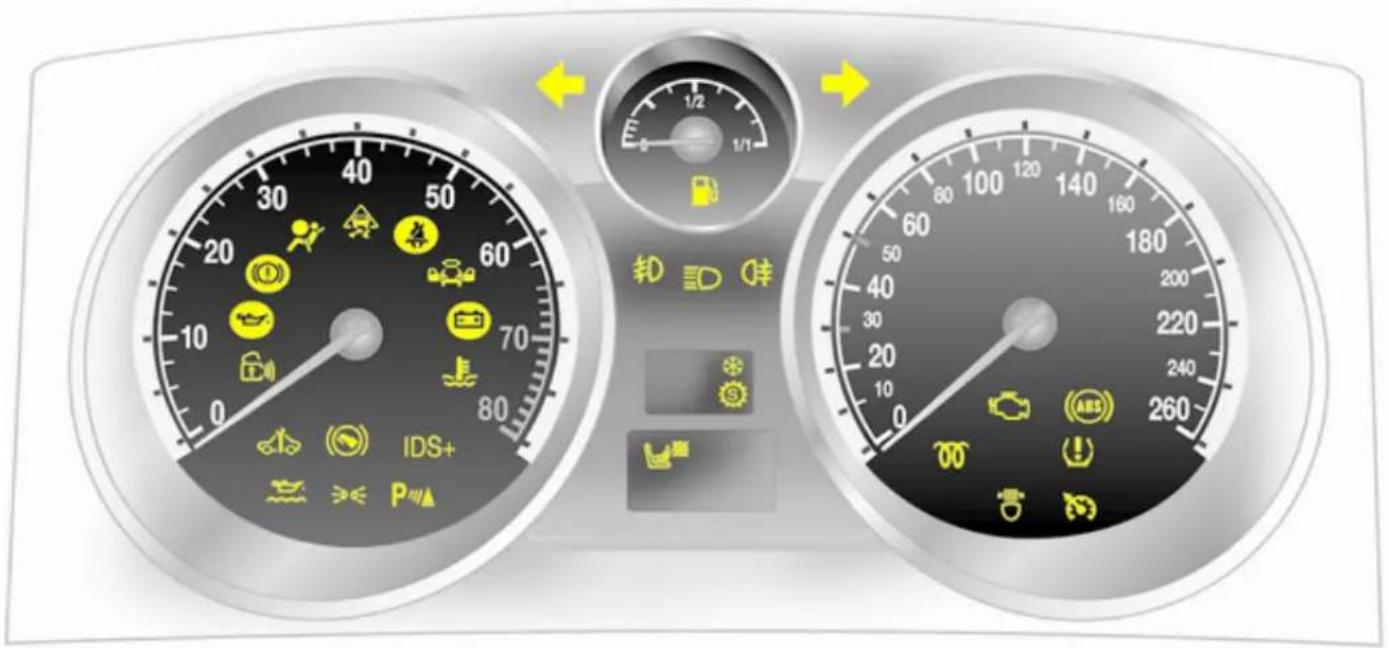 OPEL Zafira Family (2013) - Wskaźniki i przyrządy - 1