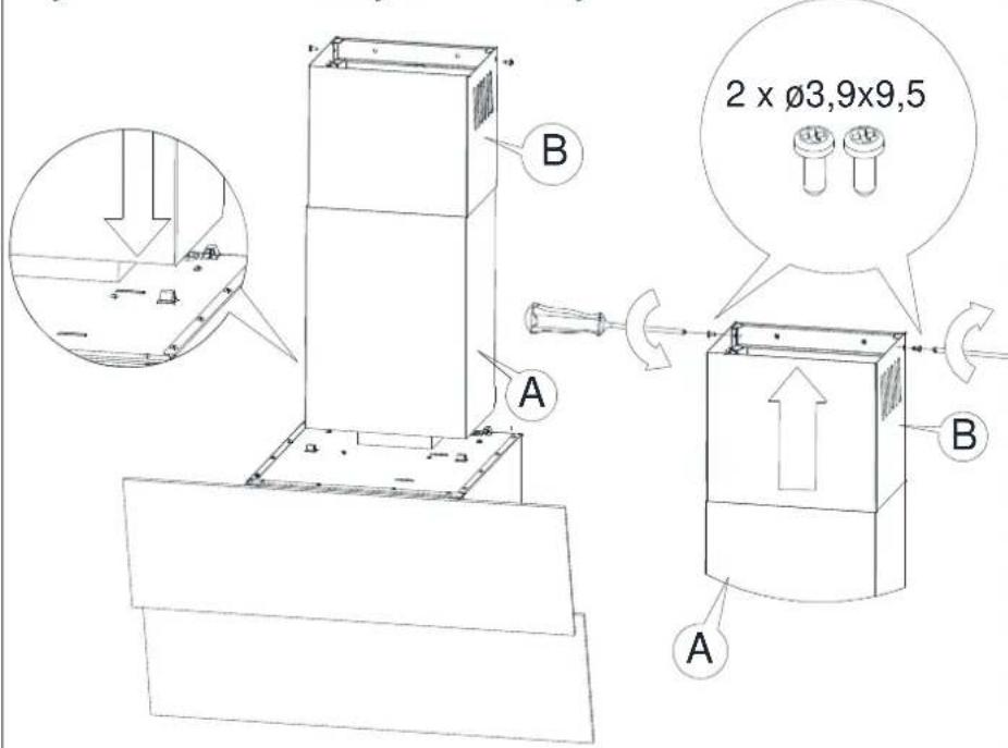 2 x Ø3,9x9,5 A B A B
