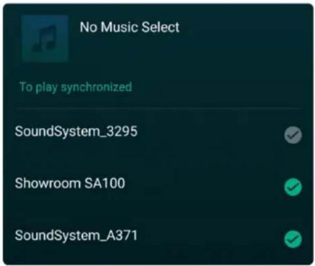 No Music Select To play synchronized SoundSystem_3295 Showroom SA100 SoundSystem_A371