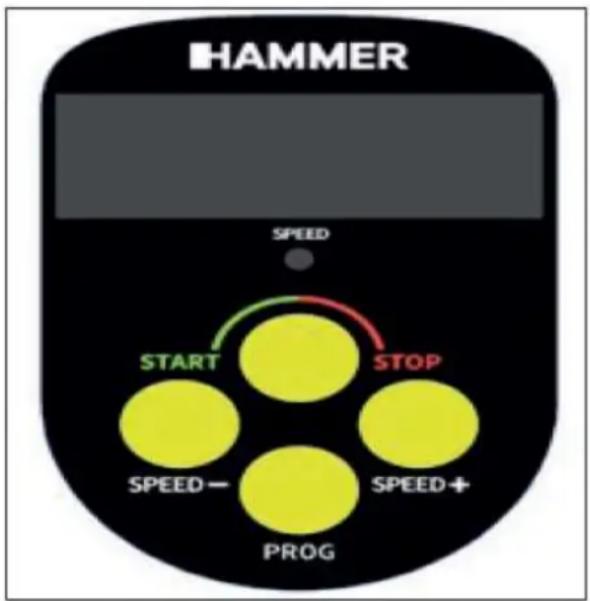 HAMMER SPEED START STOP SPEED- SPEED+ PROG