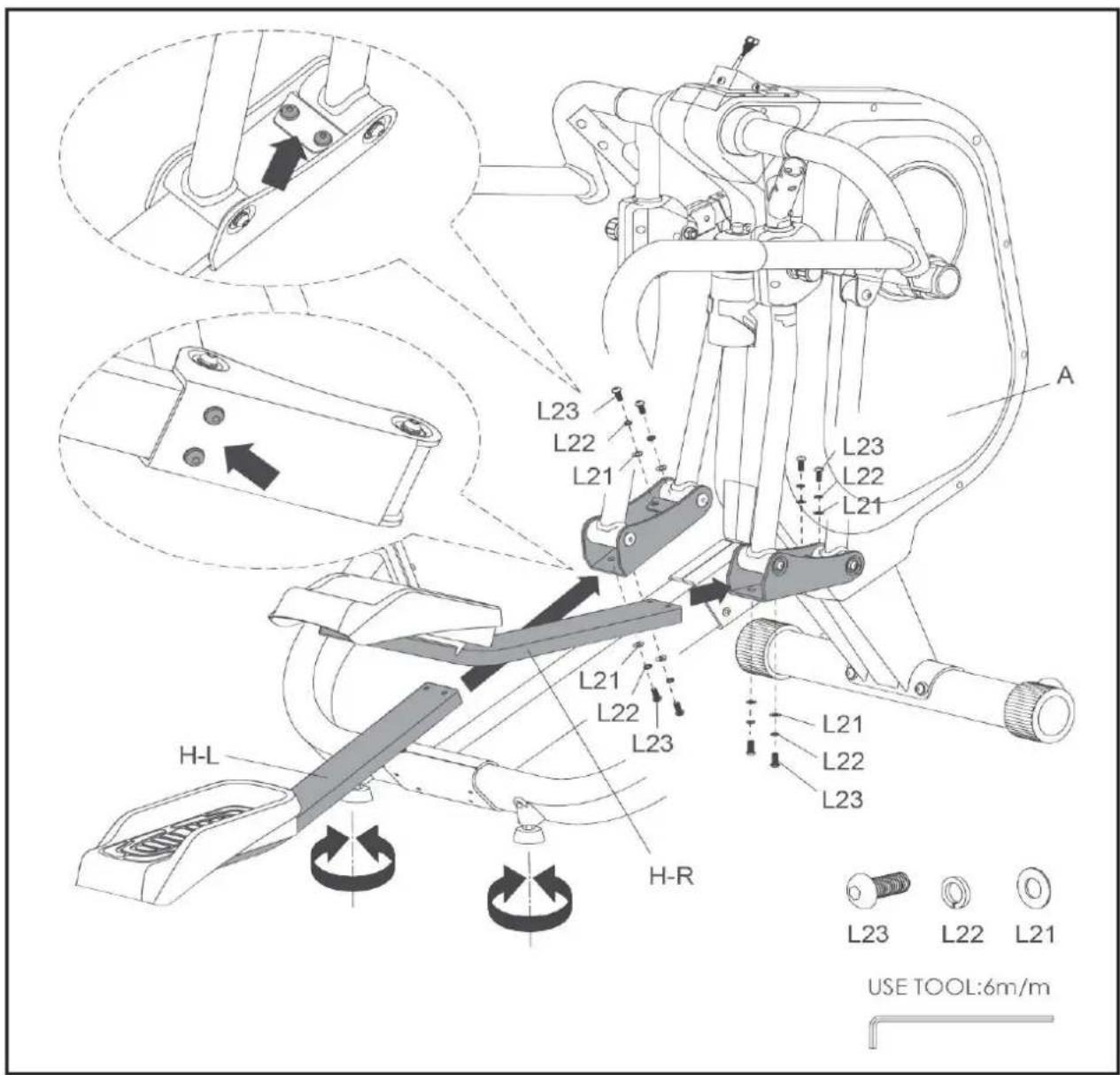 A L23 L22 L21 L23 L22 L21 L21 L22 L23 H-L H-R L23 L22 L21 USE TOOL:6m/m
