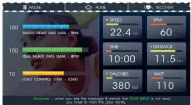 Hammer FLY RX - Program TARGET H. RATE (trening sterowany tętnem) - 4