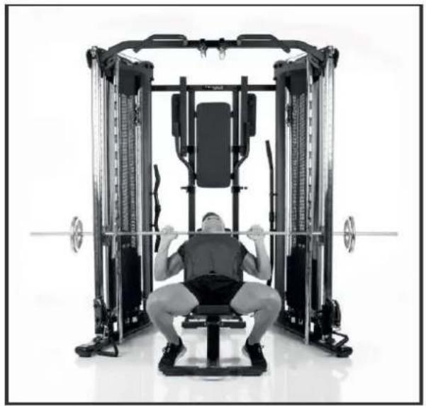 Hammer Autark Smith Machine Multi - Wyciskanie z długą sztangą - 2