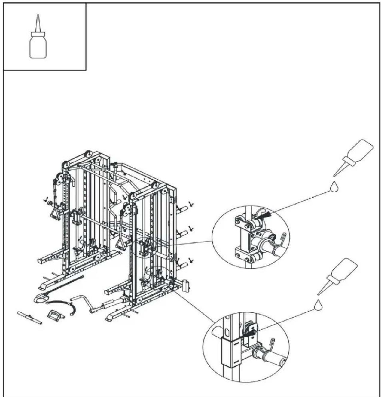 Hammer Autark Smith Machine Multi - Smarowanie - 1