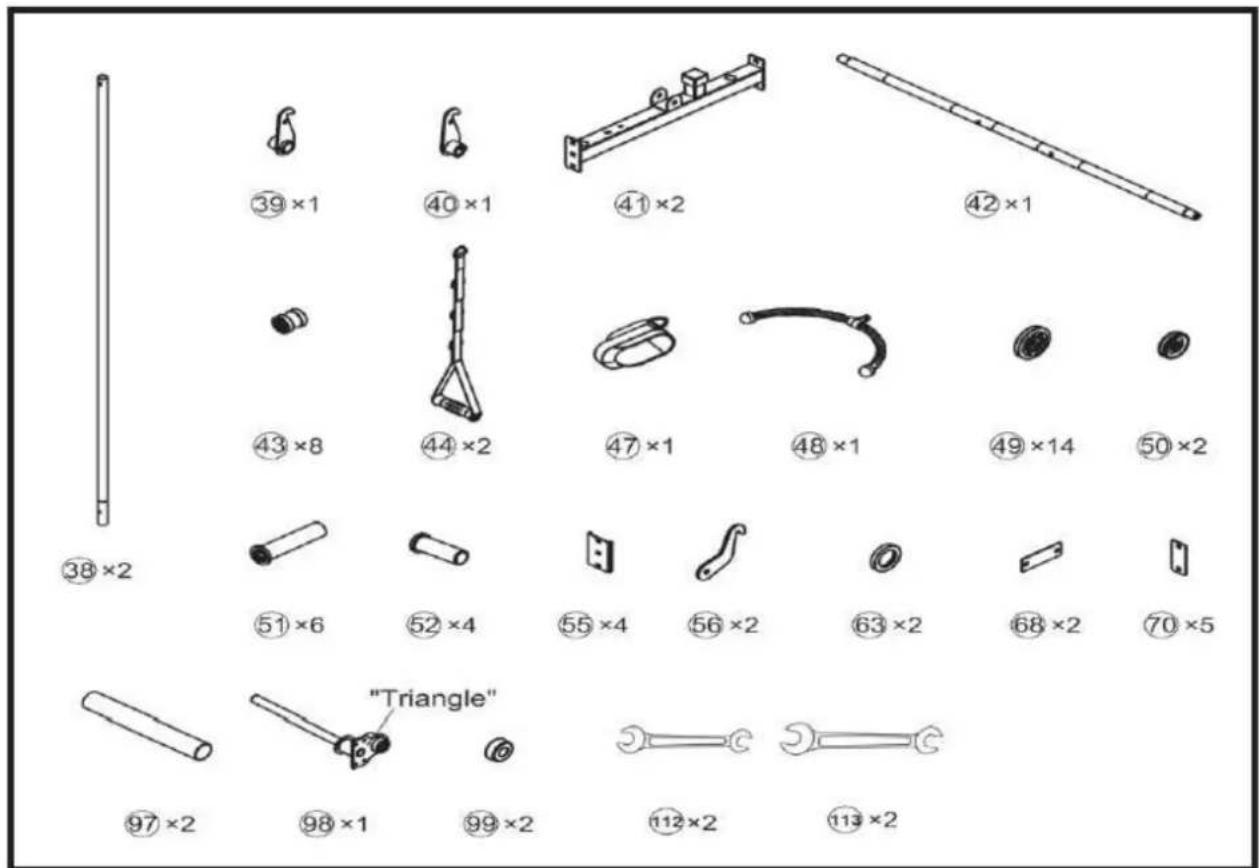 ③9×1 ④0×1 ④1×2 ④2×1 ④3×8 ④4×2 ④7×1 ④8×1 ④9×14 ⑤0×2 ③8×2 ⑤1×6 ⑤2×4 ⑤5×4 ⑤6×2 ⑥3×2 ⑥8×2 ⑦0×5 ⑨7×2 ⑨8×1 ⑨9×2 "Triangle" ⑪12×2 ⑪13×2