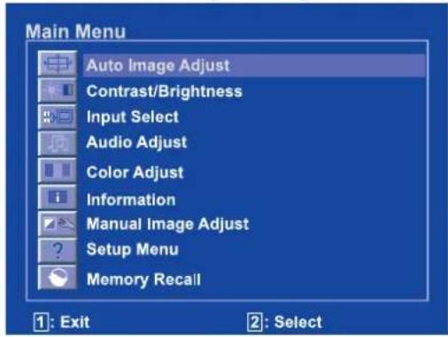 IIYAMA ProLite E2607WSD - OPERATING THE MONITOR - 1
