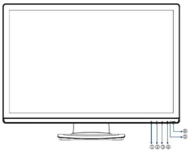 IIYAMA ProLite E2607WSD - CONTROLS AND CONNECTORS - 1