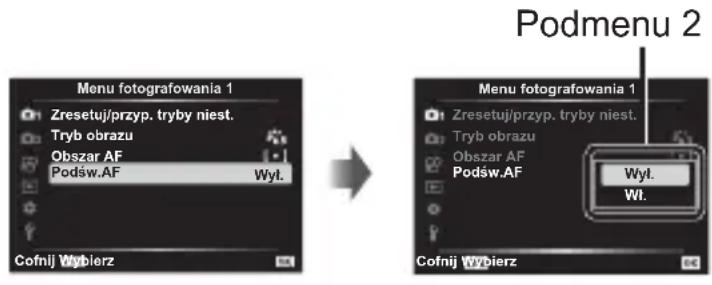 OLYMPUS TG-5 - Korzystanie z menu - 5