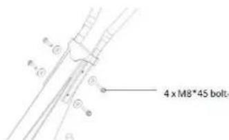 4 x M8*45 bolt
