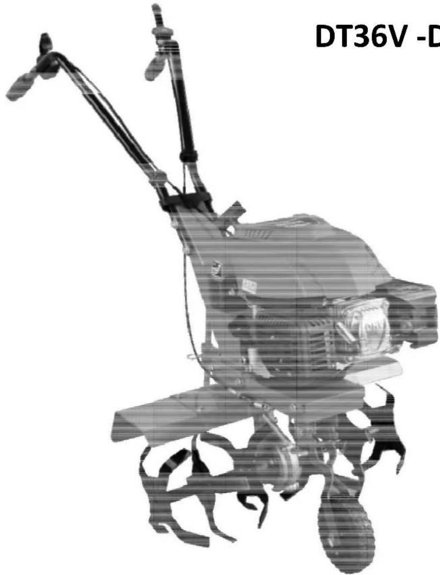 AGROPARTS DT36V-DO160 - Instrukcja obsługi Glebogryzarka spalinowa: - 1