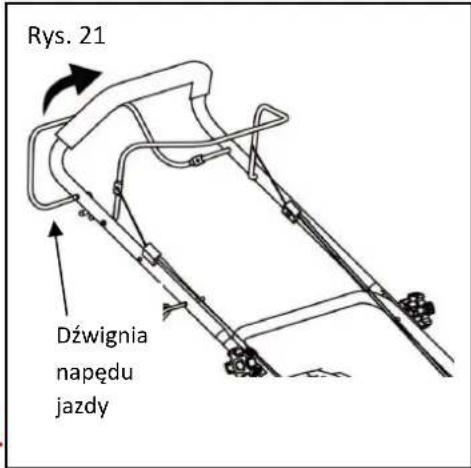 Rys. 21 Dźwignia napędu jazdy