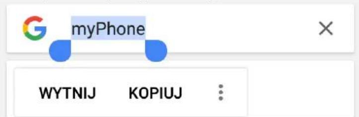 myPhone HAMMER CONSTRUCTION - Kopiowanie i wklejanie tekstu - 1