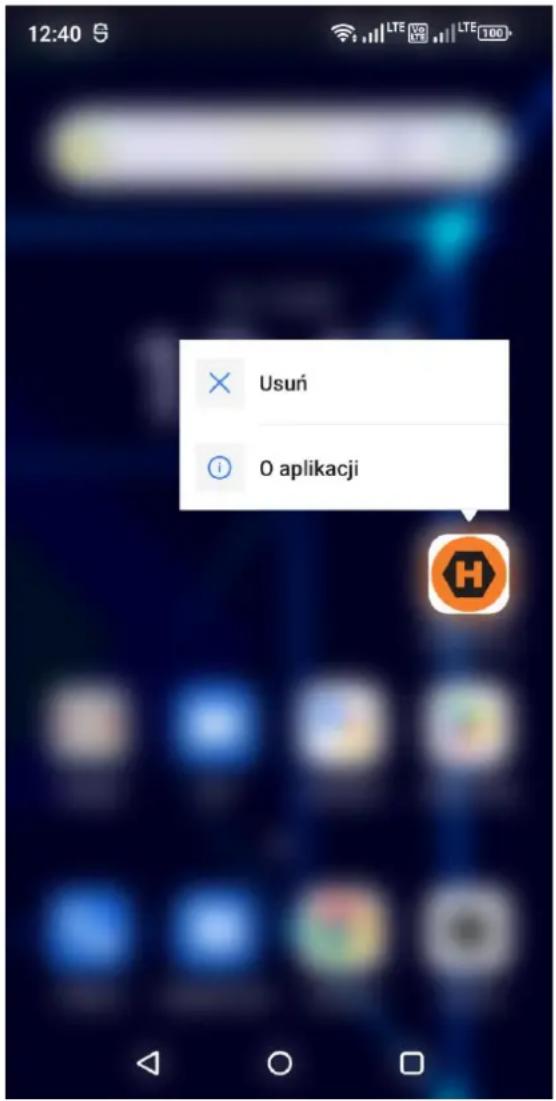 myPhone HAMMER CONSTRUCTION - Usuwanie elementów z ekranu pulpitu - 1