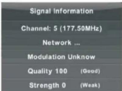 SKYMASTER 22SF3510 - Informacje o sygnale (jedynie w telewizji cyfrowej) - 1