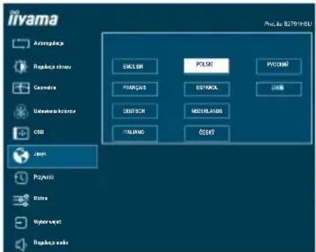 IIYAMA ProLite B2791HSU - Język Language - 1