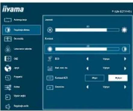 IIYAMA ProLite B2791HSU - Regulacje obrazu \*1 Picture Adjust - 1
