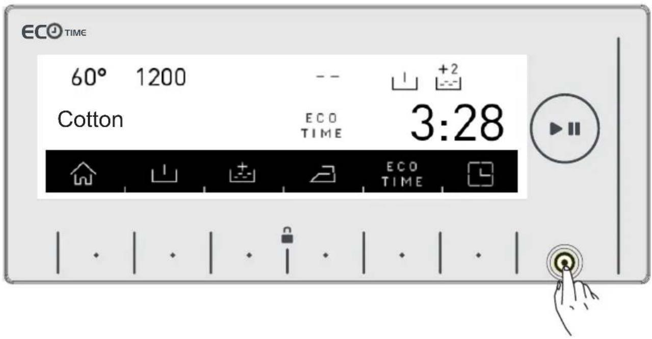 ECO TIME 60° 1200 -- Cotton ECO TIME 3:28 ECO TIME ECO TIME