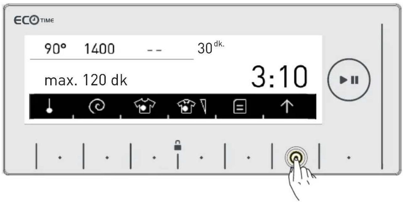 ECO TIME 90° 1400 -- 30dk. max. 120 dk 3:10