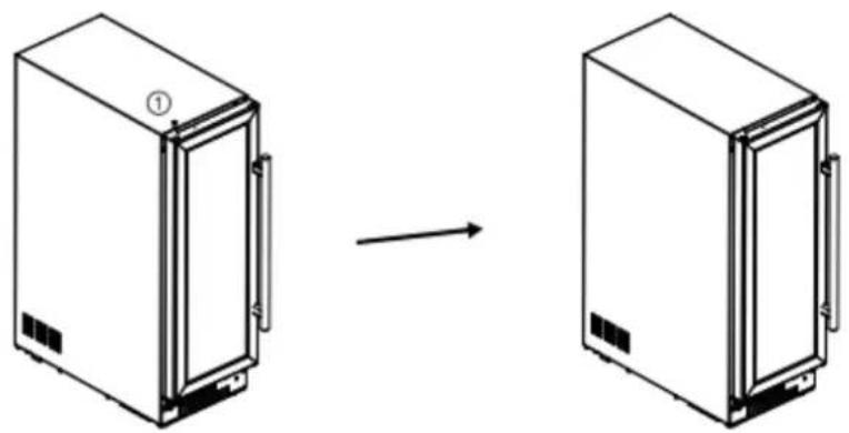 MIDEA HS-86WEN - Zmiana kierunku otwierania drzwi - 6