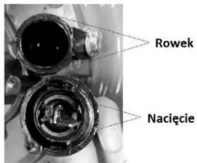 Rowek Nacięcie