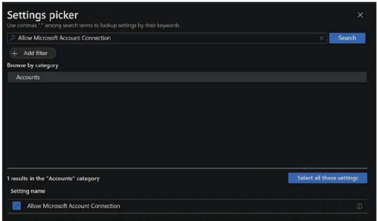 MICROSOFT HoloLens 2 - Wykaz ustawień - 1