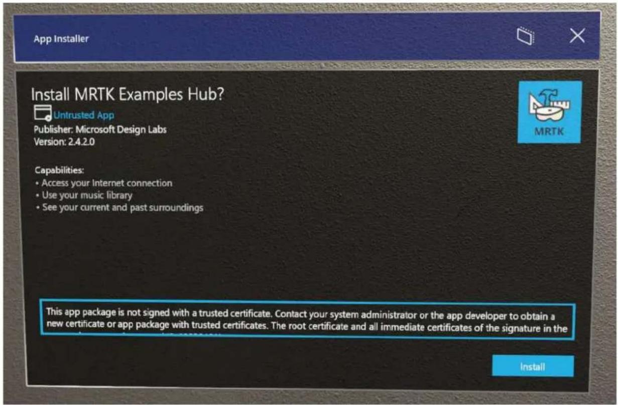 MICROSOFT HoloLens 2 - Metoda instalacji - 1