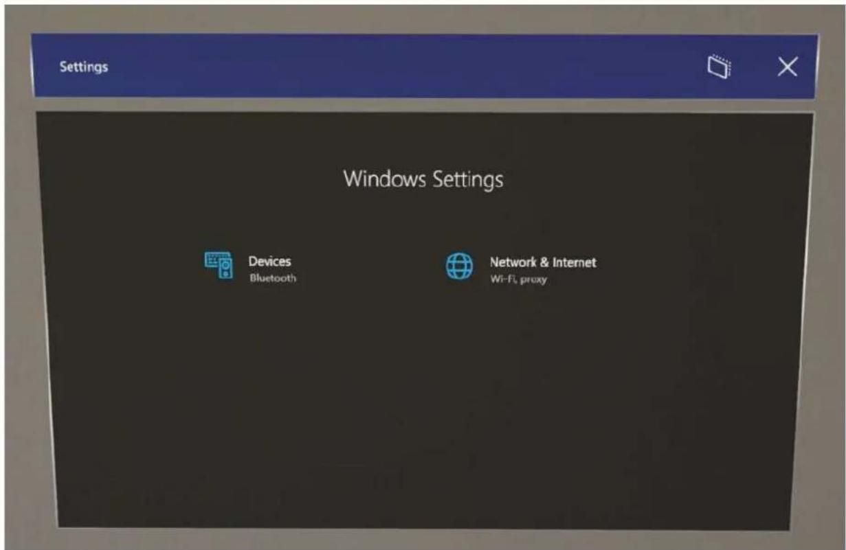 Settings Windows Settings Devices Bluetooth Network & Internet Wi-Fi, proxy