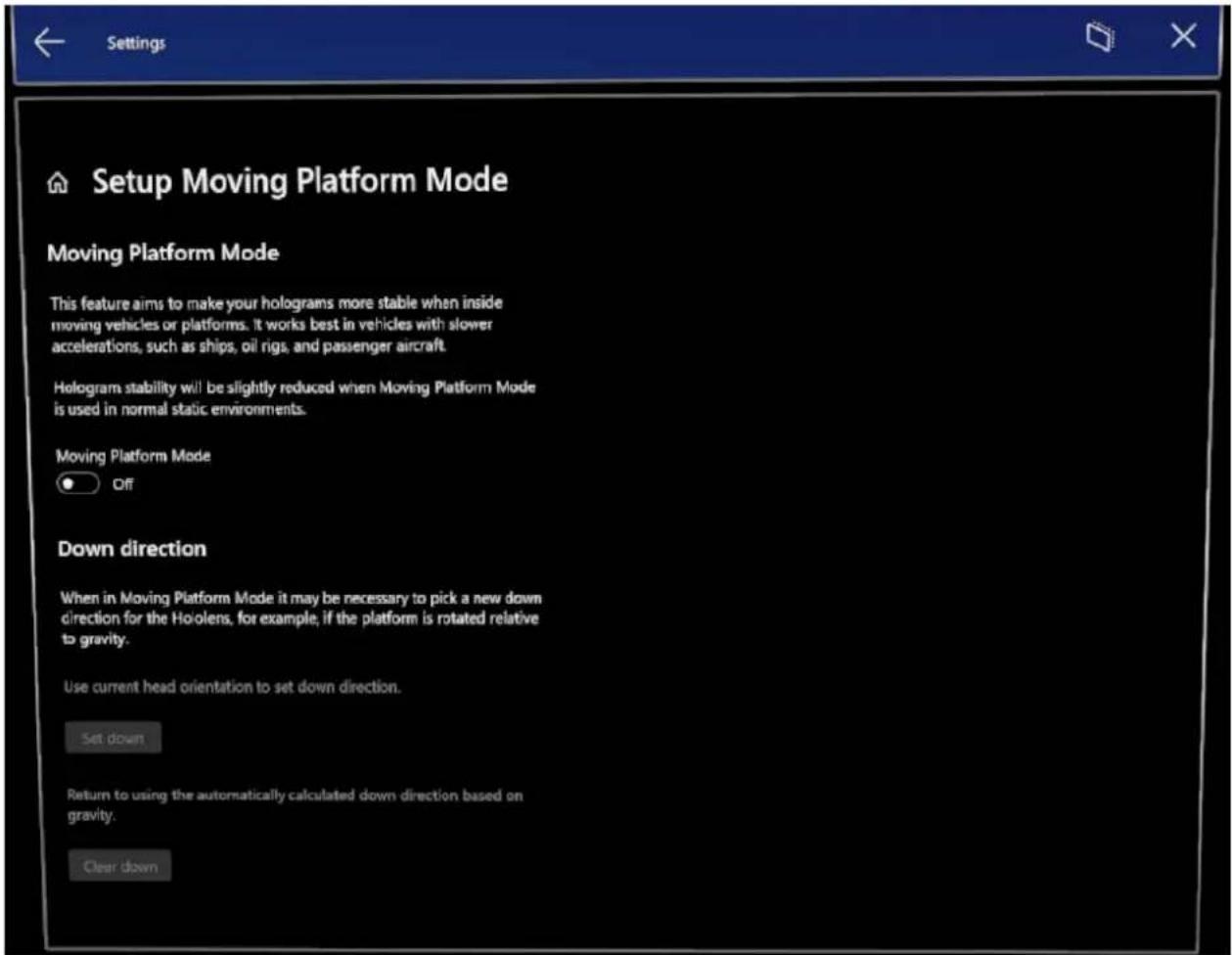 MICROSOFT HoloLens 2 - Przenoszenie ustawień trybu platformy - 2