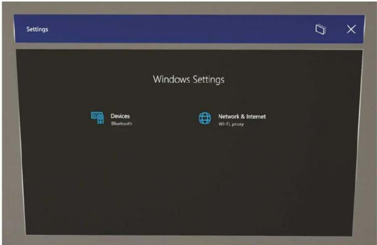 Settings Windows Settings Devices Bluetooth Network & Internet Wi-Fi, proxy