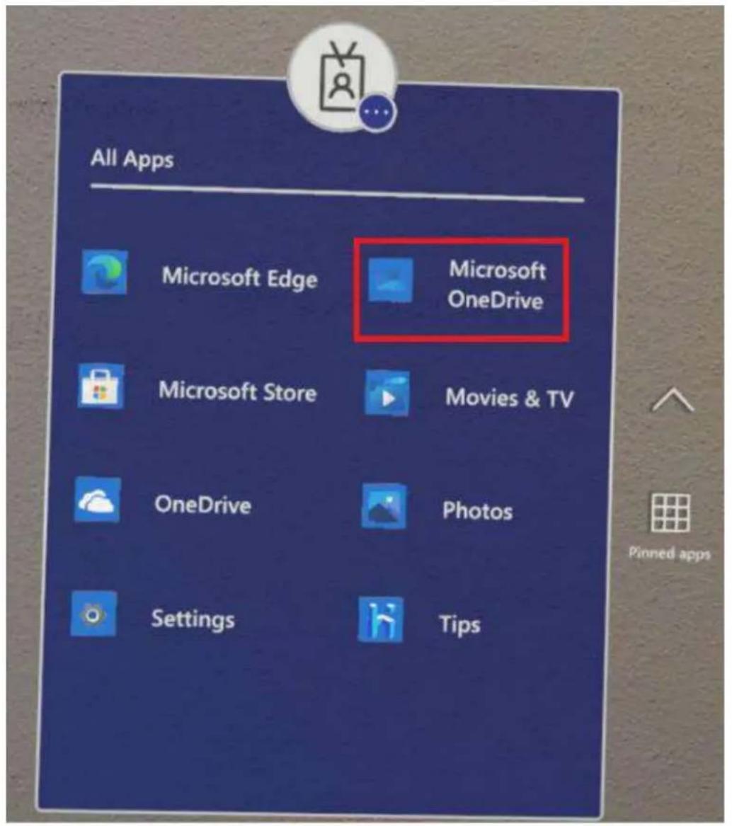 All Apps Microsoft Edge Microsoft OneDrive Microsoft Store Movies & TV OneDrive Photos Settings Tips