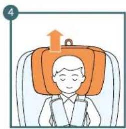 Kinderkraft XPEDITION 2 i-Size - Dzieci o wzroście w przedziale od 76 do 105 cm za pomocą systemu ISOFIX oraz górnego pasa mocującego (ang. „Top Tether”). - 1