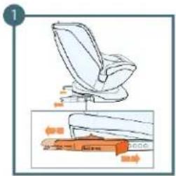 Kinderkraft XPEDITION 2 i-Size - Dzieci o wzroście w przedziale od 76 do 105 cm za pomocą systemu ISOFIX oraz górnego pasa mocującego (ang. „Top Tether”). - 2