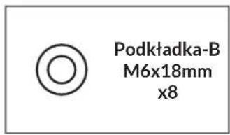 Podkładka-B M6x18mm x8