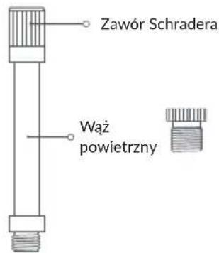 Zawór Schradera Wąż powietrzny