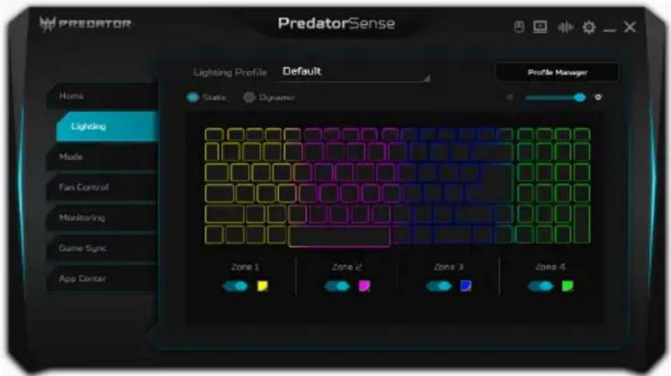 PREDATOR Triton 300 - Zmiana podświetlenia klawiszy - 1