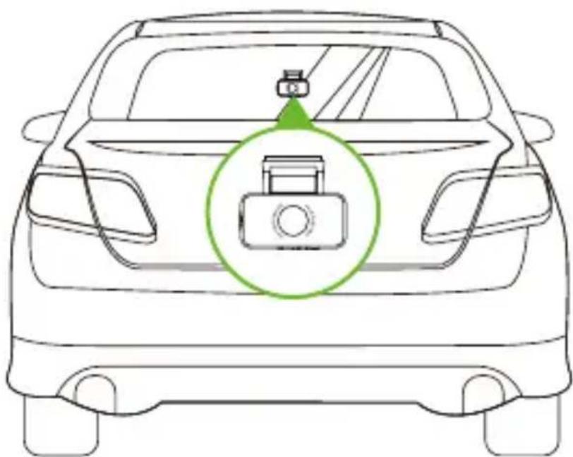 Vantrue E360 - Instalacja tylnej kamery (tylna kamera jest opcjonalna i należy ją zakupić osobno. Jest dołączona do pakietu E360 Ace.) - 1