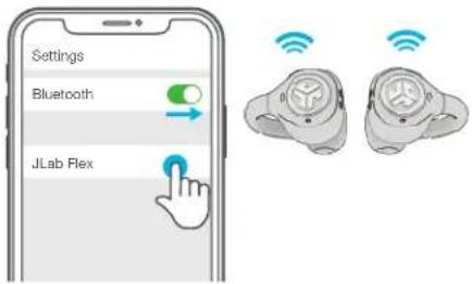 Settings Bluetooth JLab Flex