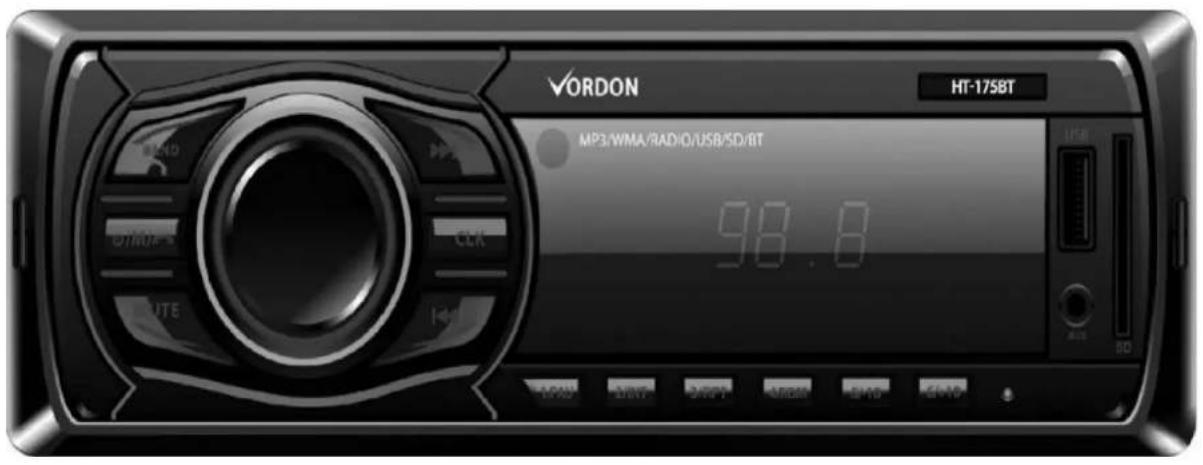 VORDON HT-1758T MP3/WMA/RADIO/USB/SD/8T 98.8