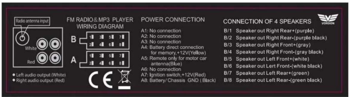 Vordon London HT-175U - Schemat podłączenia - 1