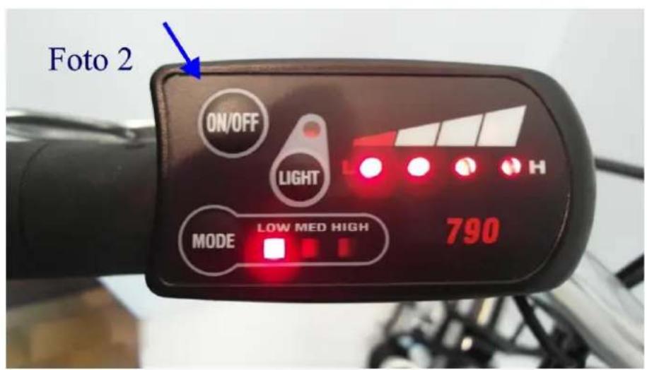 Foto 2 ON/OFF LIGHT MODE LOW MED HIGH 790