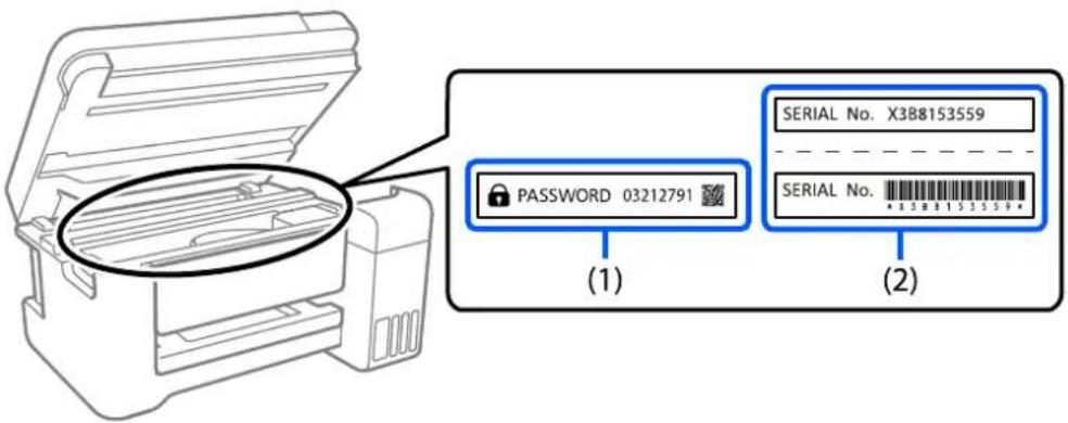 EPSON WorkForce Pro WF-M5899DWF - Domyślna wartość hasła administratora - 1