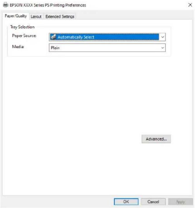 EPSON WorkForce Pro WF-M5899DWF - Drukowanie dokumentu przy użyciu sterownika drukarki PostScript (Windows) - 1