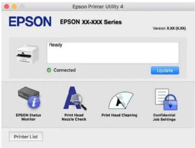 EPSON WorkForce Pro WF-M5899DWF - Przewodnik po sterowniku drukarki dla systemu Mac OS - 1