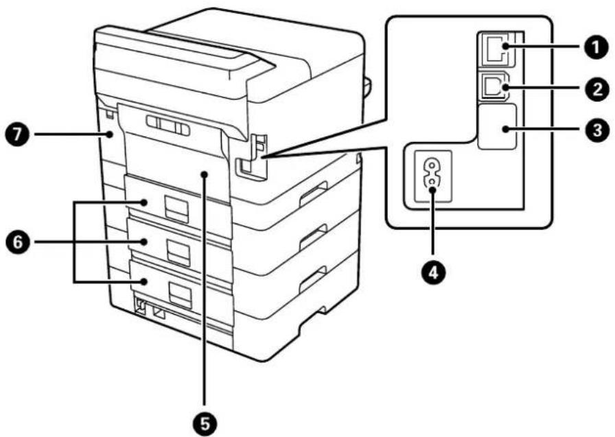 EPSON WorkForce Pro WF-M5899DWF - Tyl - 1