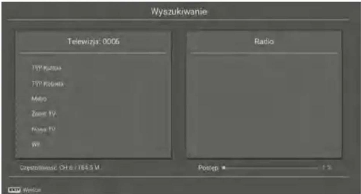 Wyszukiwanie Telewizja: 0006 TV1° Potuwa TV2° Potuwa Mayo Zoom TV Poys TV WP Częstotiewość CH 6 / TE43 M. Radio Postep 12% Winice