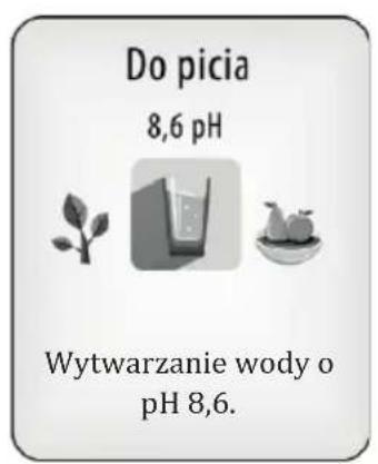 Do picia 8,6 pH Wytwarzanie wody o pH 8,6.