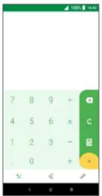 7 8 9 ÷ 4 5 6 × C 1 2 3 - , 0 + =