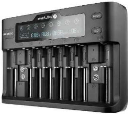 EverActive UC800 - Ładowarka do akumulatorków cylindrycznych Li-ion oraz Ni-MH everActive UC-800 - 1