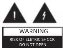 WARNING RISK OF ELETRIC SHOCK DO NOT OPEN