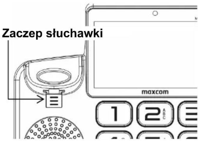 Zaczep słuchawki maxcom 1 2 ABC